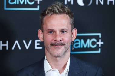 İngiliz aktör Dominic Monaghan, 28 Haziran 2022 'de Beverly Hills' teki Londra Hotel West Hollywood 'da düzenlenen AMC +' s Original Series 'Moonhaven' in Los Angeles Prömiyeri 'ne geldi..