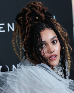 İngiliz aktris Emma McDonald, 28 Haziran 2022 'de Beverly Hills' teki Londra Hotel West Hollywood 'da düzenlenen AMC +' s Original Series 'Moonhaven' in Los Angeles Premiere 'ine geldi..