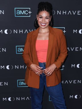 Amerikalı şarkıcı Jordin Sparks, 28 Haziran 2022 'de Beverly Hills' teki Londra Hotel West Hollywood 'daki AMC +' Moonhaven 'in Los Angeles Prömiyeri' ne geldi..