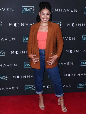 Amerikalı şarkıcı Jordin Sparks, 28 Haziran 2022 'de Beverly Hills' teki Londra Hotel West Hollywood 'daki AMC +' Moonhaven 'in Los Angeles Prömiyeri' ne geldi..