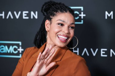 Amerikalı şarkıcı Jordin Sparks, 28 Haziran 2022 'de Beverly Hills' teki Londra Hotel West Hollywood 'daki AMC +' Moonhaven 'in Los Angeles Prömiyeri' ne geldi..
