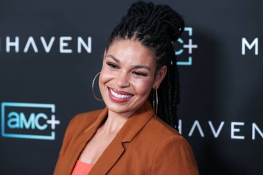 Amerikalı şarkıcı Jordin Sparks, 28 Haziran 2022 'de Beverly Hills' teki Londra Hotel West Hollywood 'daki AMC +' Moonhaven 'in Los Angeles Prömiyeri' ne geldi..