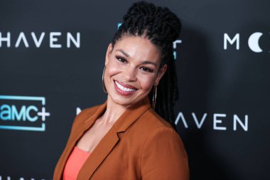 Amerikalı şarkıcı Jordin Sparks, 28 Haziran 2022 'de Beverly Hills' teki Londra Hotel West Hollywood 'daki AMC +' Moonhaven 'in Los Angeles Prömiyeri' ne geldi..