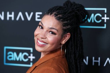 Amerikalı şarkıcı Jordin Sparks, 28 Haziran 2022 'de Beverly Hills' teki Londra Hotel West Hollywood 'daki AMC +' Moonhaven 'in Los Angeles Prömiyeri' ne geldi..