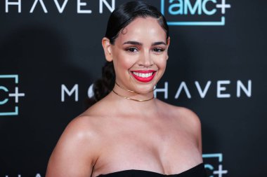 İngiliz aktris Yazzmin Newell, 28 Haziran 2022 'de Beverly Hills' teki Londra Hotel West Hollywood 'da düzenlenen AMC +' s Original Series 'Moonhaven' in Los Angeles Premiere 'ine geldi..