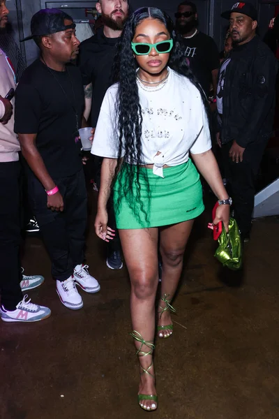Yung Miami Amerikai Rapper Caresha Romeka Brownlee Amerikai Hip Hop — Stock Fotó