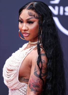 Ari Fletcher 26 Haziran 2022 'de Los Angeles, Kaliforniya' da Microsoft Theater 'da düzenlenen BET Ödülleri' ne ulaştı..