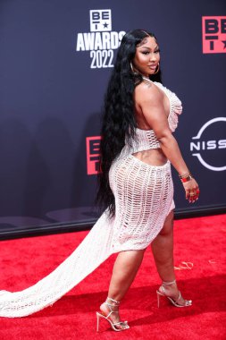 Ari Fletcher 26 Haziran 2022 'de Los Angeles, Kaliforniya' da Microsoft Theater 'da düzenlenen BET Ödülleri' ne ulaştı..