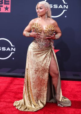 Amerikan model Blac Chyna, Los Angeles, Kaliforniya 'da 26 Haziran 2022 tarihinde Microsoft Theater' da düzenlenen BET Ödülleri 'ne ulaştı..