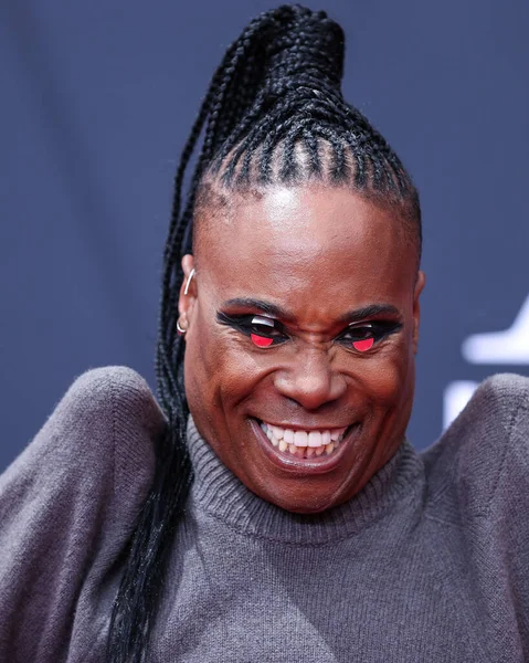 Amerikanska Skådespelaren Billy Porter Bär Rick Owens Anländer Till Bet — Stockfoto