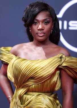 Doechii arrives at the BET Awards 2022 held at Microsoft Theater at L.A. Live on June 26, 2022 in Los Angeles, California, United States.