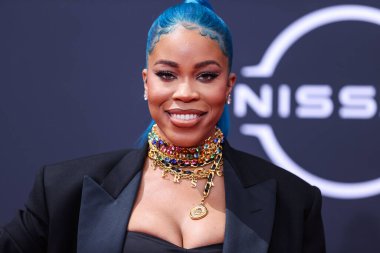 GoGo Morrow, 26 Haziran 2022 'de Los Angeles, Kaliforniya' da Microsoft Theater 'da düzenlenen BET Ödülleri 2022' ye ulaşır..