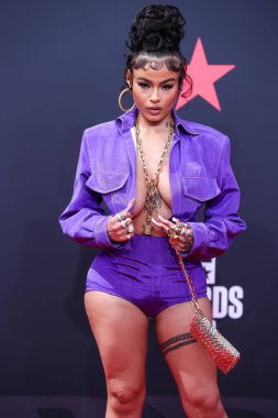 India Love, Los Angeles, Kaliforniya, ABD 'de 26 Haziran 2022' de Microsoft Theater 'da düzenlenen BET Ödülleri' ne ulaştı..