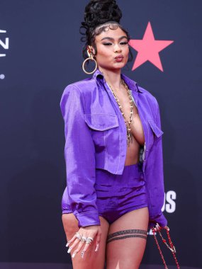 India Love, Los Angeles, Kaliforniya, ABD 'de 26 Haziran 2022' de Microsoft Theater 'da düzenlenen BET Ödülleri' ne ulaştı..