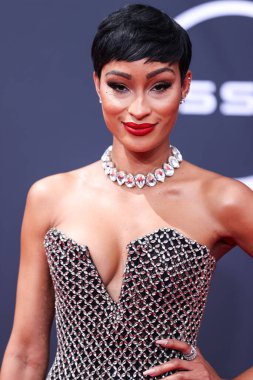 Janeisha John 26 Haziran 2022 'de Los Angeles, Kaliforniya' da Microsoft Theater 'da düzenlenen BET Ödülleri' ne ulaştı.. 