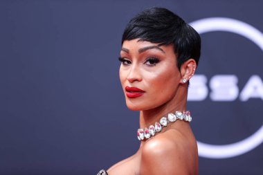Janeisha John 26 Haziran 2022 'de Los Angeles, Kaliforniya' da Microsoft Theater 'da düzenlenen BET Ödülleri' ne ulaştı..
