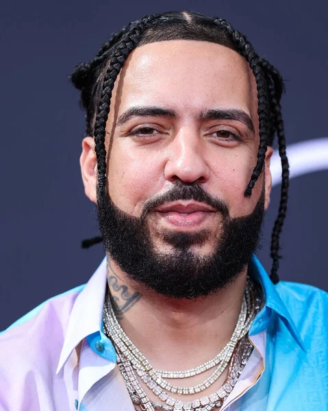 Moroccan American Rapper French Montana Wearing Fendi Arrives Bet Awards — Stock Photo, Image