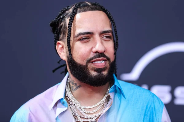 Moroccan American Rapper French Montana Wearing Fendi Arrives Bet Awards — Stock Photo, Image