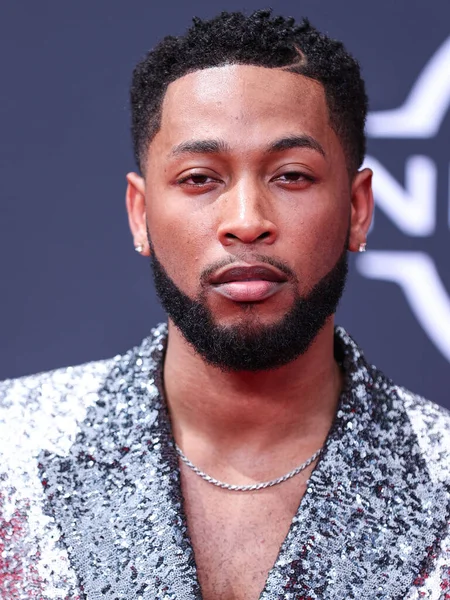 Jacob Latimore Llega Los Premios Bet 2022 Celebrados Microsoft Theater — Foto de Stock