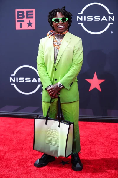 Jacquees มาถ Bet Awards 2022 โรงละครไมโครซอฟท Live ในว นายน 2022 — ภาพถ่ายสต็อก