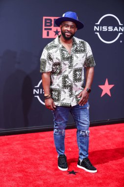 Jeremie Rivers, 26 Haziran 2022 'de Los Angeles, Kaliforniya' da Microsoft Theater 'da düzenlenen BET Ödülleri' ne ulaştı.. 