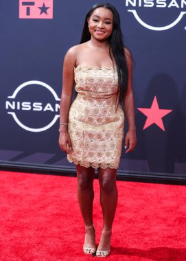 Layla Crawford, 26 Haziran 2022 'de Los Angeles, Kaliforniya' da Microsoft Theater 'da düzenlenen BET Ödülleri' ne ulaştı..