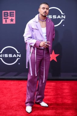 Quincy Brown, 26 Haziran 2022 'de Los Angeles, Kaliforniya' da Microsoft Theater 'da düzenlenen BET Ödülleri' ne ulaştı.. 