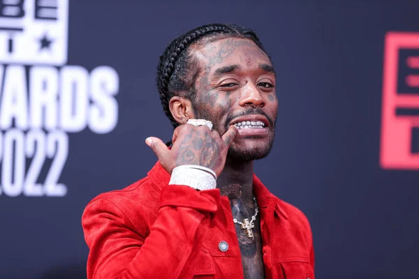 Lil Uzi Vert Kommt Den Bet Awards 2022 Microsoft Theater — Stockfoto