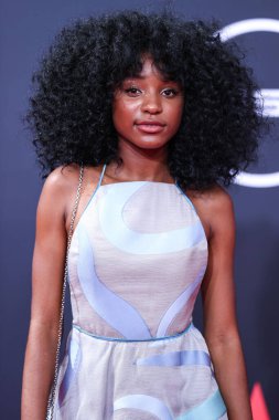 Saniyya Sidney, 26 Haziran 2022 'de Los Angeles, Kaliforniya' da Microsoft Theater 'da düzenlenen BET Ödülleri' ne ulaştı.. 