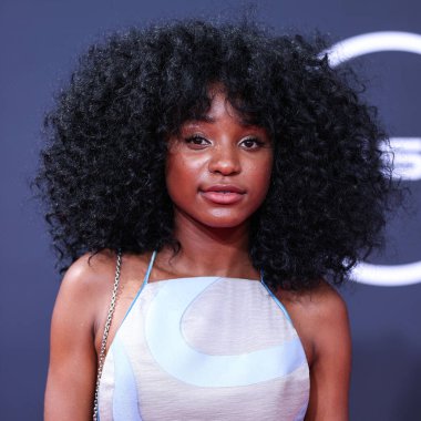 Saniyya Sidney, 26 Haziran 2022 'de Los Angeles, Kaliforniya' da Microsoft Theater 'da düzenlenen BET Ödülleri' ne ulaştı.. 