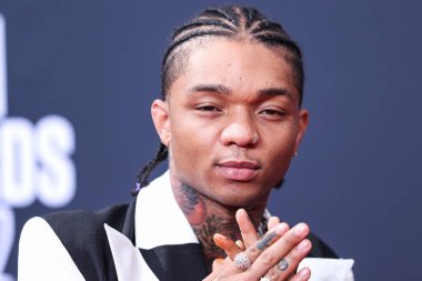 Rae Sremmurd 'dan Swae Lee, 26 Haziran 2022' de Los Angeles, Kaliforniya 'da Microsoft Theater' da düzenlenen BET Ödülleri 'ne ulaştı.. 