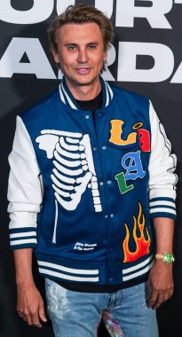 Amerikan realite televizyon karakteri Jonathan Cheban (Foodgod), 13 Eylül 2022 'de Manhattan, New York' ta düzenlenen Boohoo X Kourtney Kardashian Barker Moda Haftası 'na (NYFW) katıldı.