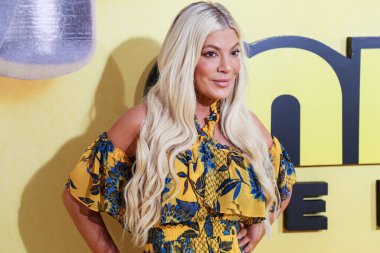 Amerikalı aktris Tori Spelling, 25 Haziran 2022 'de Hollywood, Los Angeles, Kaliforniya, ABD' de bulunan TCL Çin Tiyatrosu IMAX 'te düzenlenen Los Angeles Illumination And Universal Pictures' ın 'Minions: The Rise of Gru' adlı filminin galasına geldi.. 