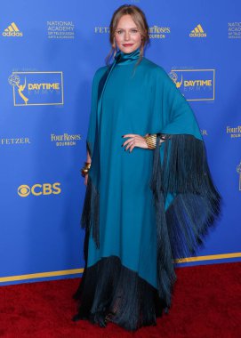 Marci Miller, 24 Haziran 2022 'de Pasadena Kongre Merkezi' nde düzenlenen 49. Gündüz Emmy Ödülleri 'ne geldi.. 