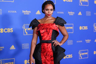 Mishael Morgan, 24 Haziran 2022 'de Pasadena Kongre Merkezi' nde düzenlenen 49. Gündüz Emmy Ödülleri 'ne ulaştı..