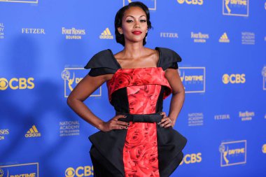 Mishael Morgan, 24 Haziran 2022 'de Pasadena Kongre Merkezi' nde düzenlenen 49. Gündüz Emmy Ödülleri 'ne ulaştı..