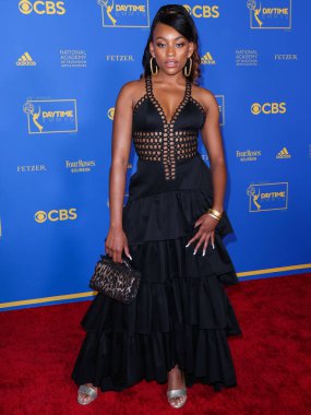 Sydney Mikayla, 24 Haziran 2022 'de Pasadena Kongre Merkezi' nde düzenlenen 49. Gündüz Emmy Ödülleri 'ne geldi.. 