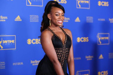 Sydney Mikayla, 24 Haziran 2022 'de Pasadena Kongre Merkezi' nde düzenlenen 49. Gündüz Emmy Ödülleri 'ne geldi.. 