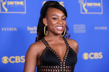 Sydney Mikayla, 24 Haziran 2022 'de Pasadena Kongre Merkezi' nde düzenlenen 49. Gündüz Emmy Ödülleri 'ne geldi.. 