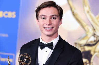 Nicholas Alexander Chavez, winner of the Outstanding Younger Performer in a Drama Series award, poses in the press room at the 49th Daytime Emmy Awards held at the Pasadena Convention Center on June 24, 2022 in Pasadena, Los Angeles, California, Unit clipart