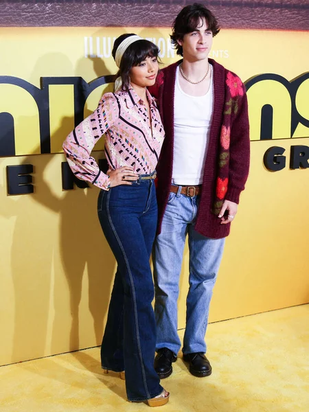 Amerikalı Aktris Xochitl Gomez Şarkıcı Aidan Bissett Haziran 2022 Hollywood — Stok fotoğraf