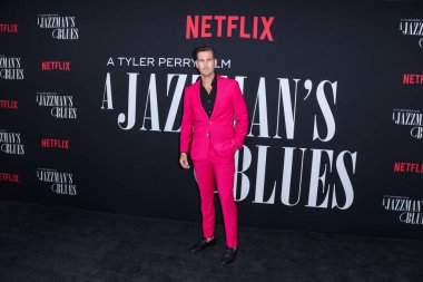 Brad Benedict Netflix 'in' A Jazzman 's Blues' unun Los Angeles galasına 16 Eylül 2022 'de Hollywood, Los Angeles, Kaliforniya, ABD' deki Netflix Tudum Tiyatrosu 'na geldi.. 