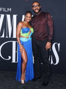 Milauna Jackson ve Tyler Perry, Netflix 'in' A Jazzman 's Blues' adlı şarkısının Los Angeles galasına 16 Eylül 2022 'de Hollywood, Los Angeles, Kaliforniya, ABD' deki Netflix Tudum Tiyatrosu 'nda geldiler.. 