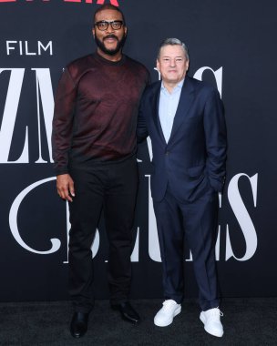 Tyler Perry ve Ted Sarandos Netflix 'in' A Jazzman 's Blues' adlı şarkısının Los Angeles galasına 16 Eylül 2022 'de Hollywood, Los Angeles, Kaliforniya, ABD' deki Netflix Tudum Tiyatrosu 'nda geldiler.. 