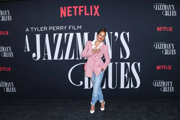 Essence Atkins Arrives Los Angeles Premiere Netflix Jazzman Blues Held — Stock Photo, Image