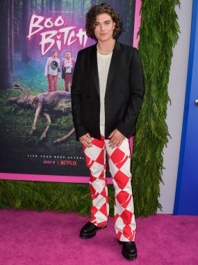 Mason Versaw arrives at the Los Angeles Special Screening Of Netflix's 'Boo, Bitch' held at the Bay Theatre on June 22, 2022 in Pacific Palisades, Los Angeles, California, United States. 