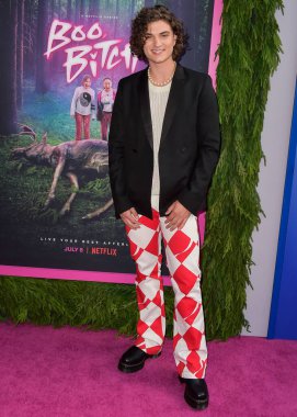 Mason Versaw arrives at the Los Angeles Special Screening Of Netflix's 'Boo, Bitch' held at the Bay Theatre on June 22, 2022 in Pacific Palisades, Los Angeles, California, United States. 