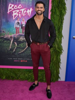 Nate Wyatt arrives at the Los Angeles Special Screening Of Netflix's 'Boo, Bitch' held at the Bay Theatre on June 22, 2022 in Pacific Palisades, Los Angeles, California, United States.