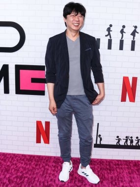 Güney Kore görsel efekt şefi Cheong Jai-hoon, Netflix 'in Los Angeles FYSEE FYSEE özel etkinliğine 12 Haziran 2022 tarihinde Los Angeles, Kaliforniya, ABD' deki Raleigh Stüdyolarında geldi.. 