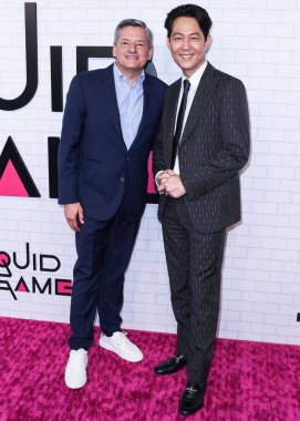 Netflix 'in eş genel müdürü ve Genel Sekreteri Ted Sarandos ve Güney Koreli aktör Lee Jung-jae, Netflix' in Los Angeles FYSEE FYSEE özel etkinliğine 12 Haziran 2022 'de Los Angeles, Kaliforniya, ABD' de katıldılar.. 